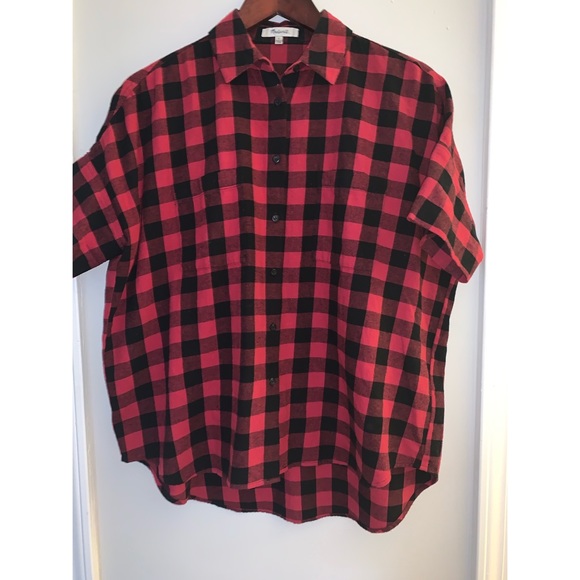 Madewell Flannel Courier Shirt buffalo check - Picture 6 of 8